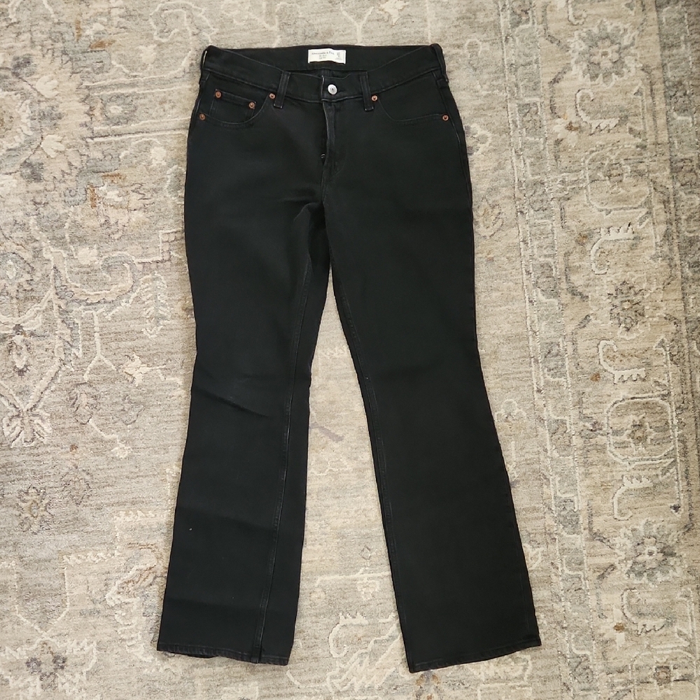 Abercrombie & Fitch Black Bootcut Jeans